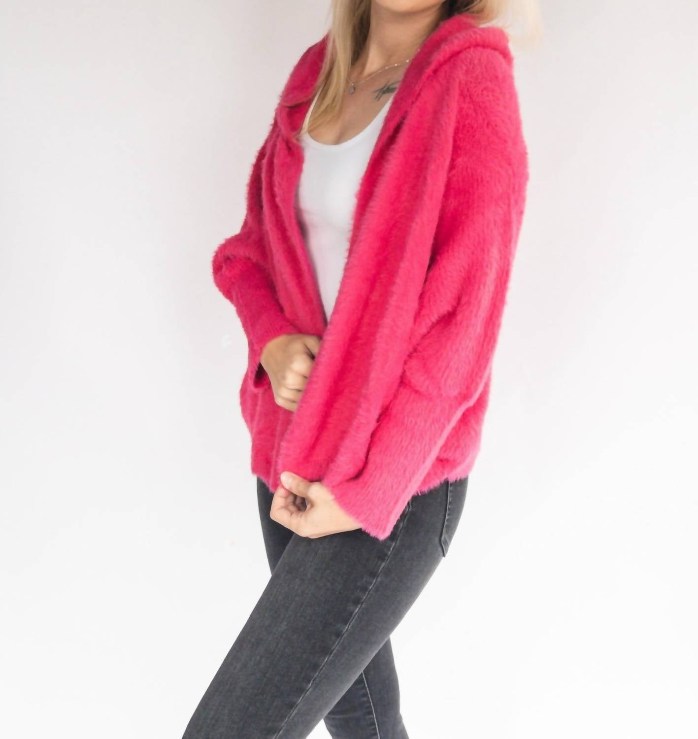 Madelyn - Fuzzy Cardigan