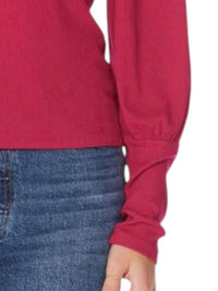 Bobi - Ribbed Side Panel Long Sleeve Tee