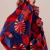 FARM RIO Animals Tapestry Midi Dress in multi - women's dress - alternate view