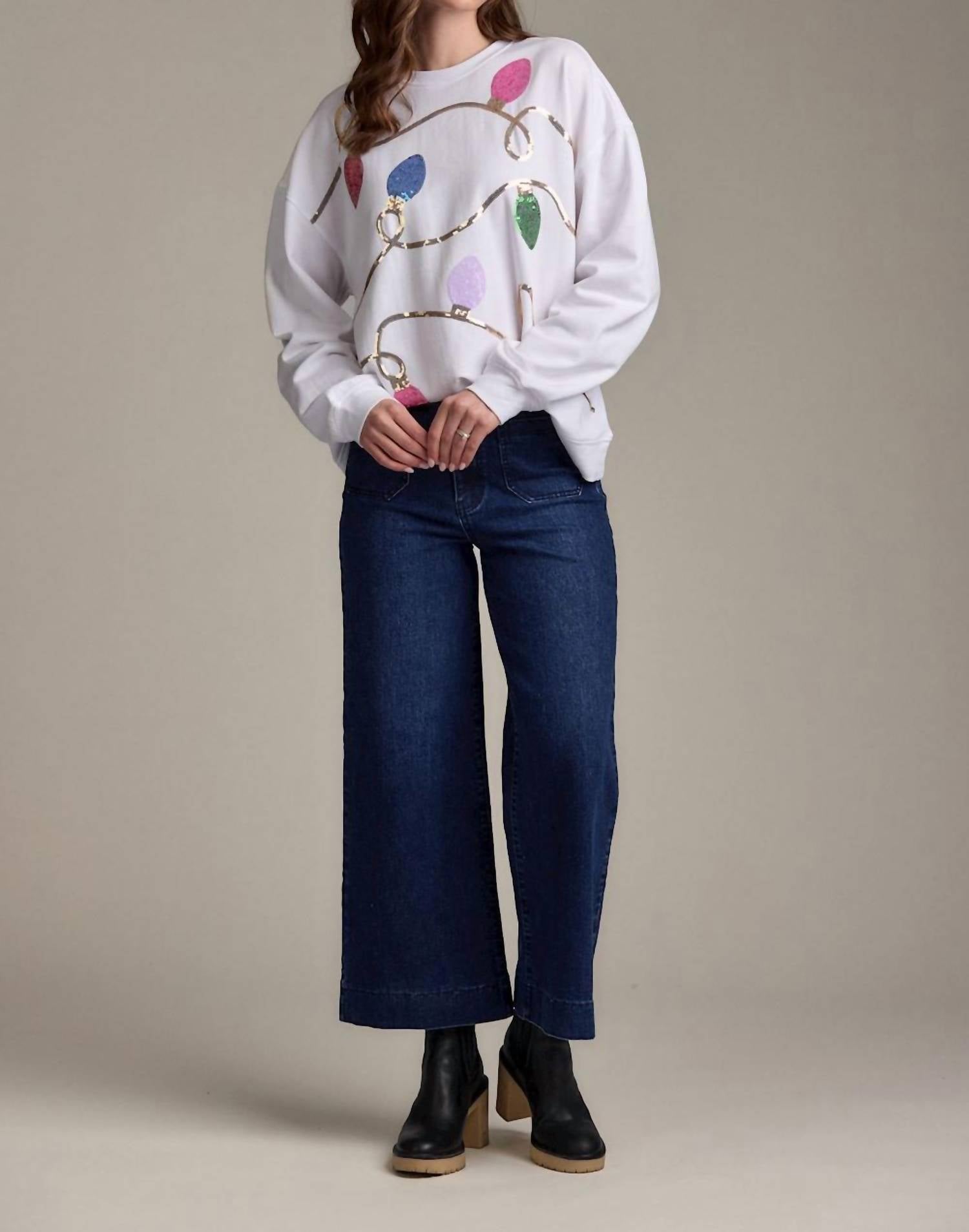 Mudpie - Holiday Sparkle Sweatshirt
