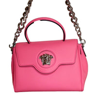 Versace - Women's Top Handle Vitello Leather Handbag