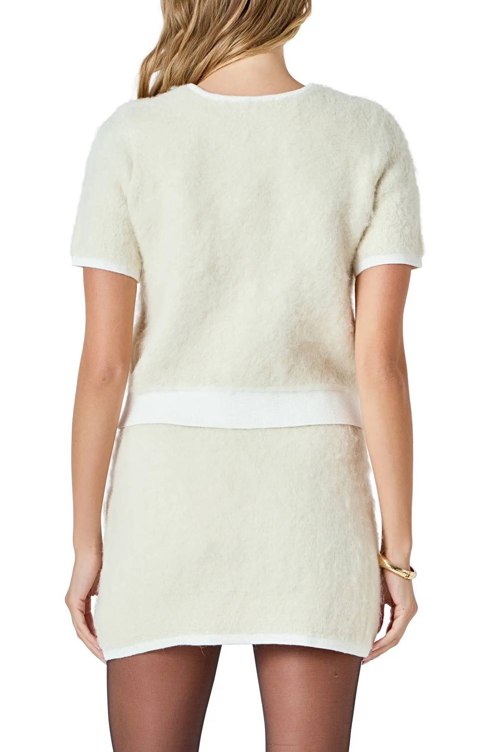 Endless Rose - Round Neck Cardigan Sweater