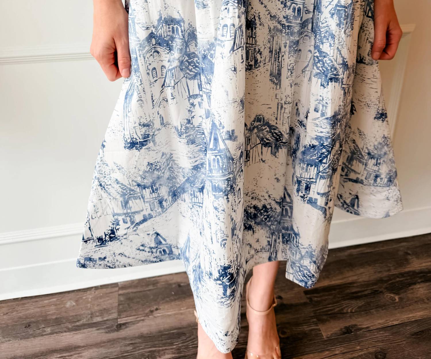 Dress Forum - Coastal Toile Midi Skirt