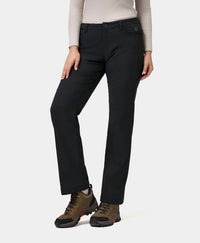 Ororo Hudson Heated Fleece Lined Pants in black - women's pants - alternate view