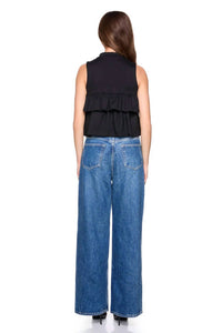 Susana Monaco - Mock Neck Tiered Top