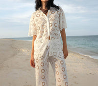 Miss June Paris Women's Mira Shirt in white - women's shirt