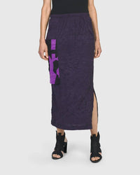 ALEMBIKA Asteroid Pencil Skirt in violet - women's skirt