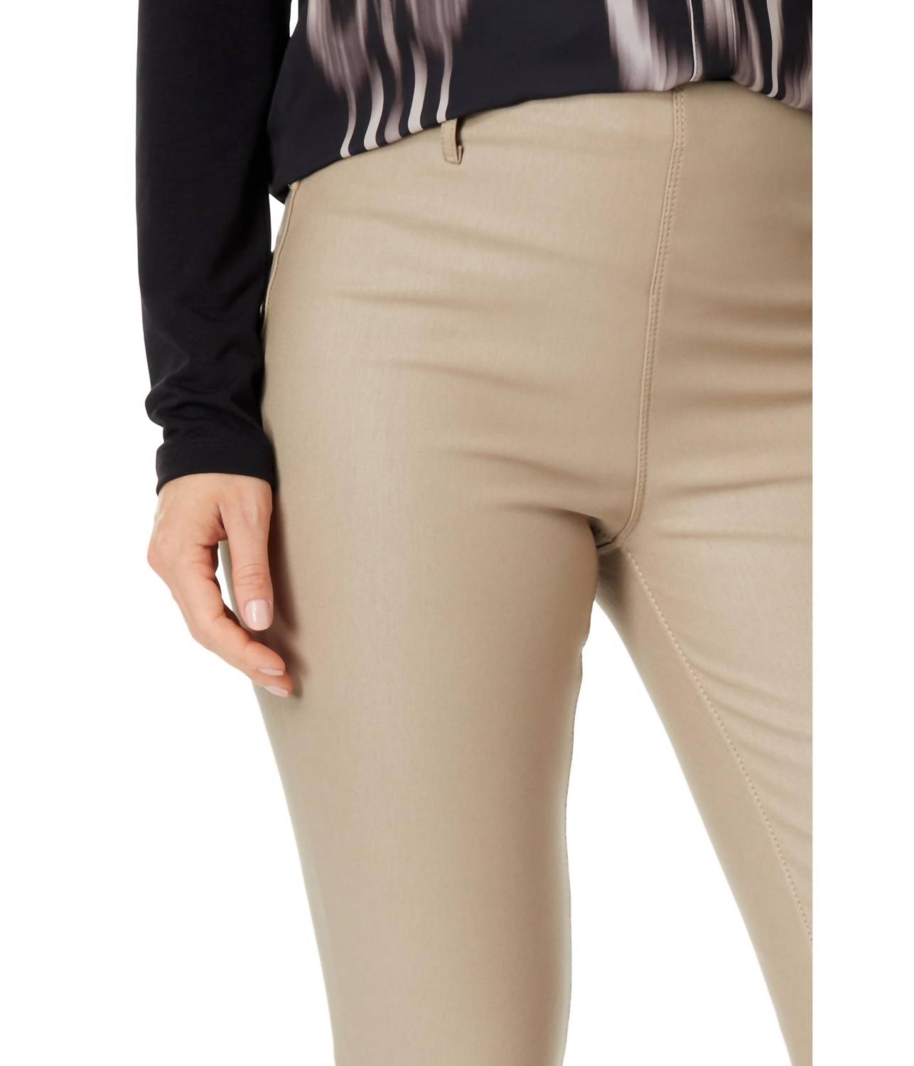 Lysse - Coated Denim Straight Pants