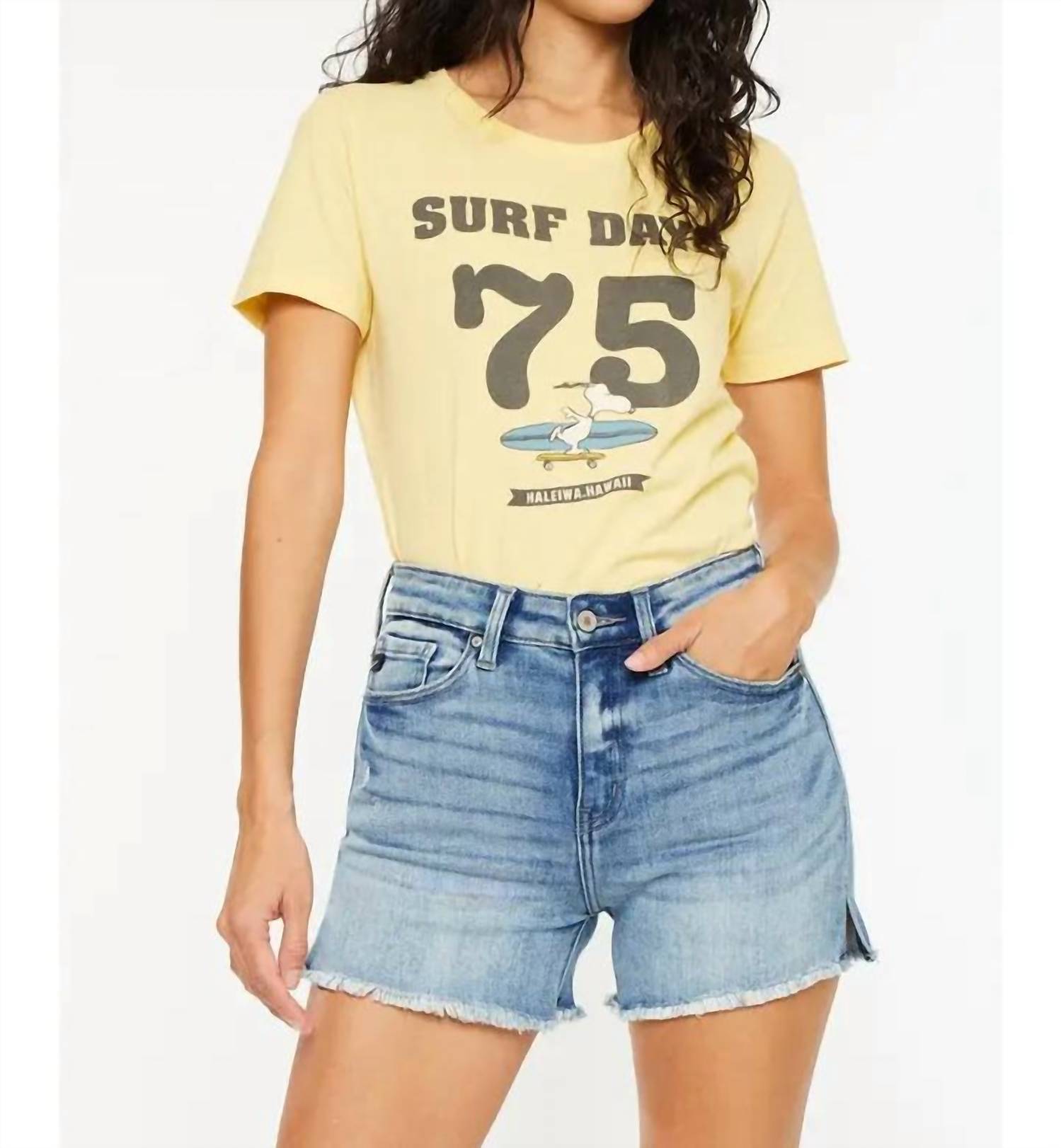 Kancan - Blue Ember Cutoffs Jean Shorts