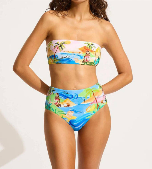 Seafolly - South Pacific High Waisted Bikini Bottom