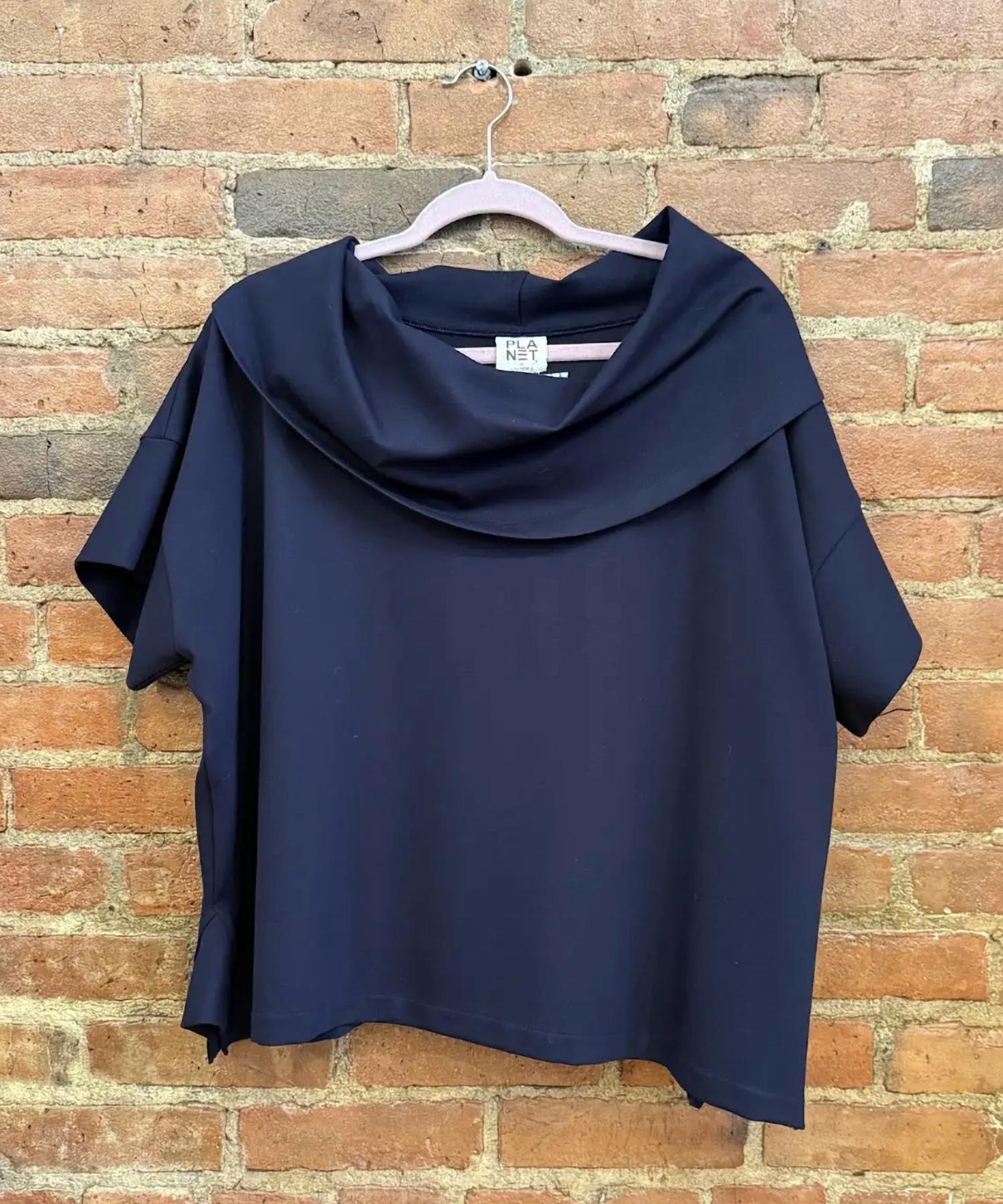 Planet By Lauren G. - Women's Cowl Neck Top