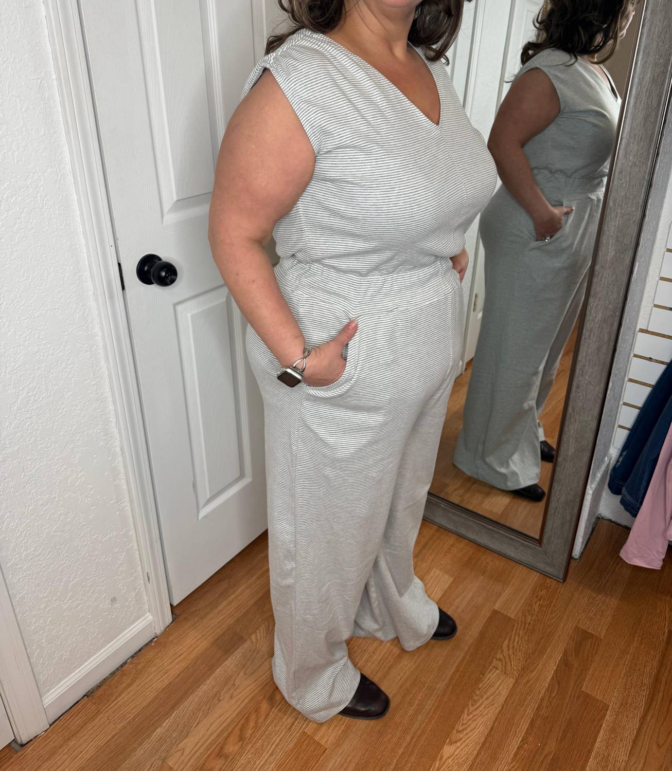 Michelle Mae - Kenzie Striped Jumpsuit