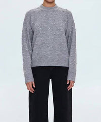 PISTOLA Aura Sweater in charcoal diamonte 2 - women's sweater