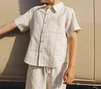 Rylee + Cru - Kid's Collared Short Sleeve Shirt