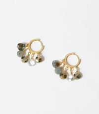 Native Gem - Women's Gemstone Huggie Earrings