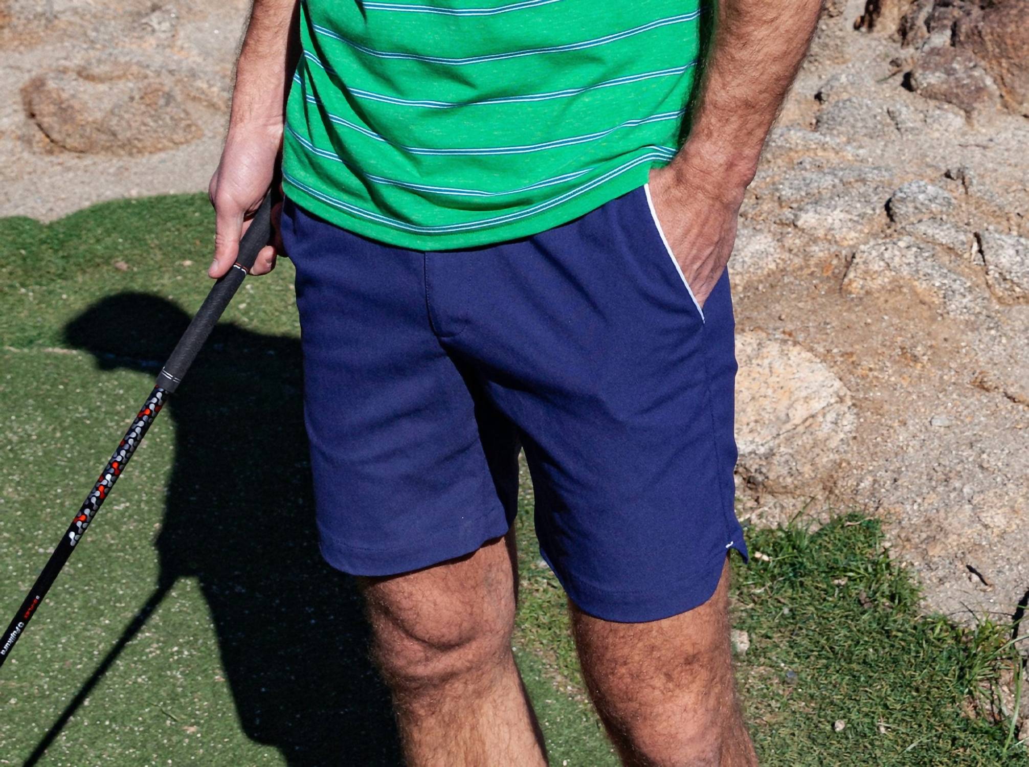Criquet Court Shorts in navy - men's shorts - detail view