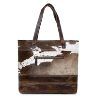 Sixtease Bags Women's Hide Tote Bag in brown - women's bag - detail view
