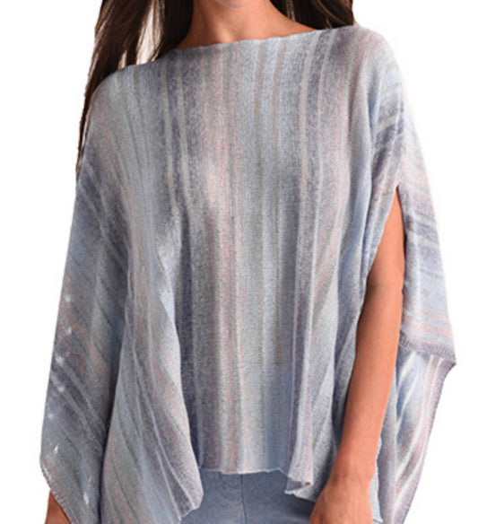 Cut-Out Poncho Sweater