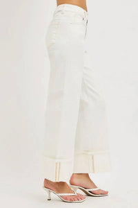Risen - High Rise Crop Wide Pants