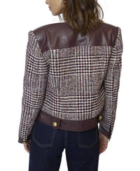 Central Park West - Billie Houndstooth Combo Jacket