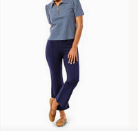 ADDISON BAY Ponte Waverly Flare Pants in navy - women's pants - view 6