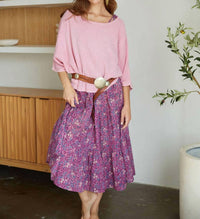 The Fox And The Mermaid - Block Printed Maxi Dress