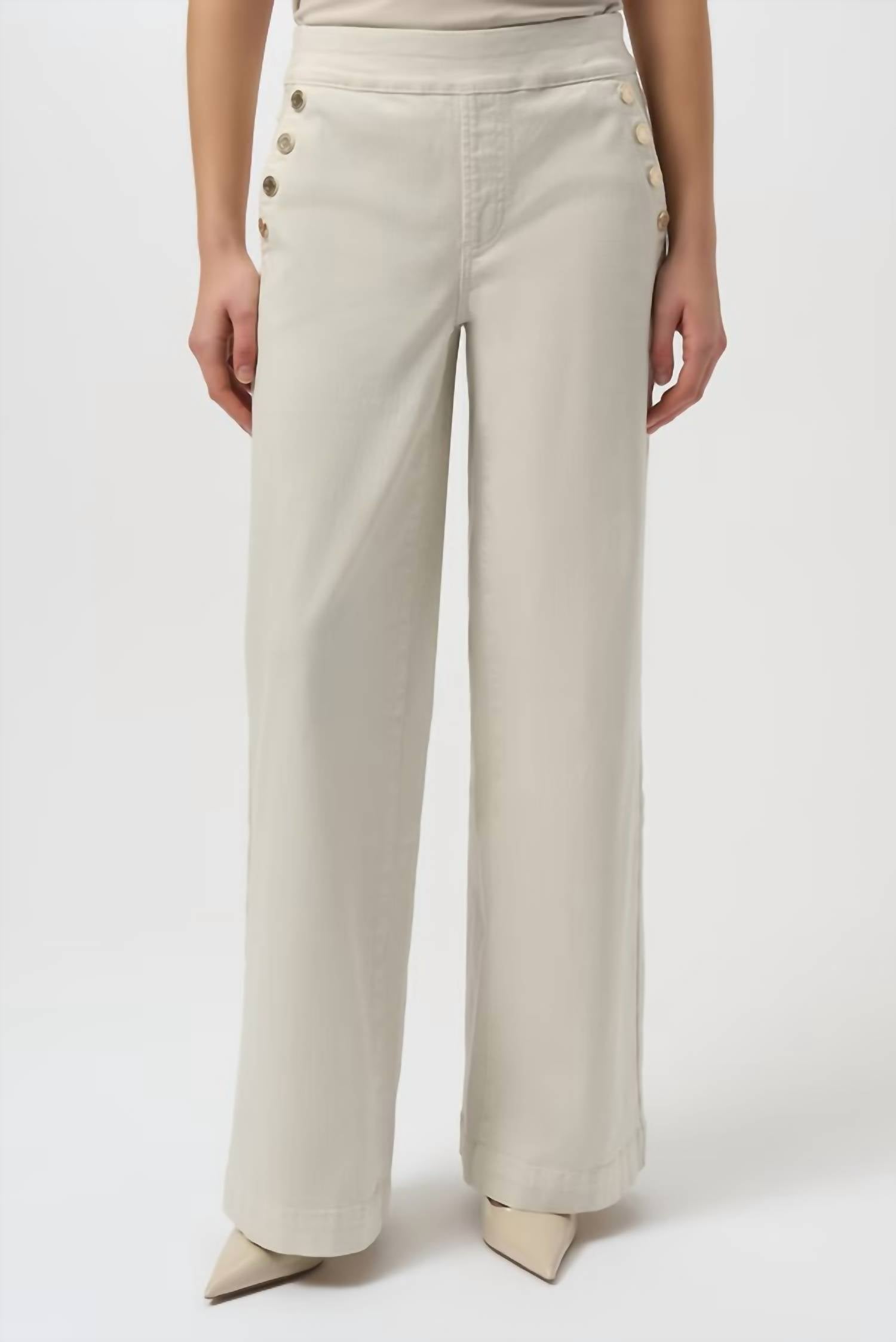 Joseph Ribkoff - Wide Leg Mid Rise Trousers