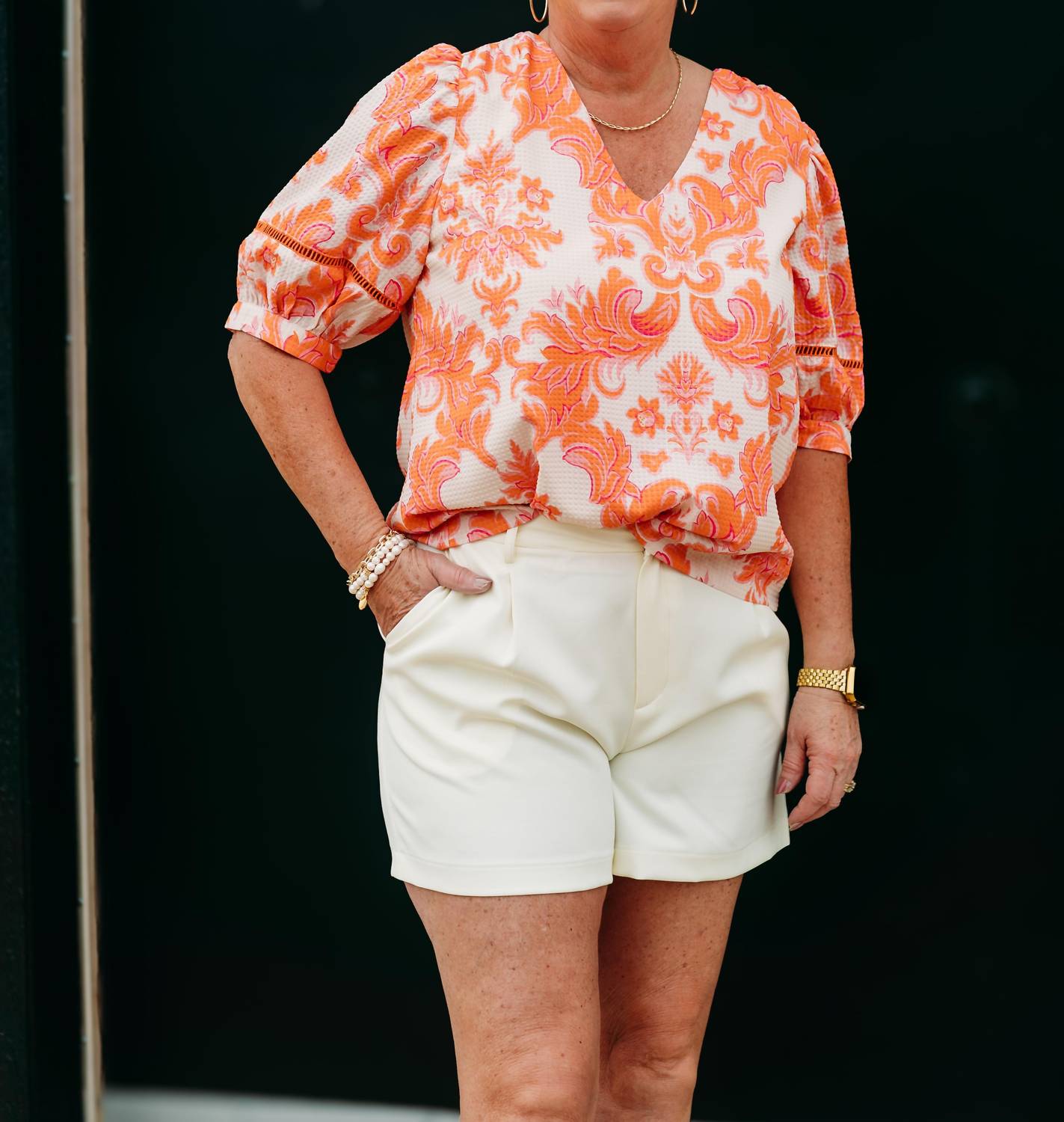 Jade - Front Pleated Short
