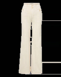 Veronica Beard - Crosbie Slim Wide Leg Jeans