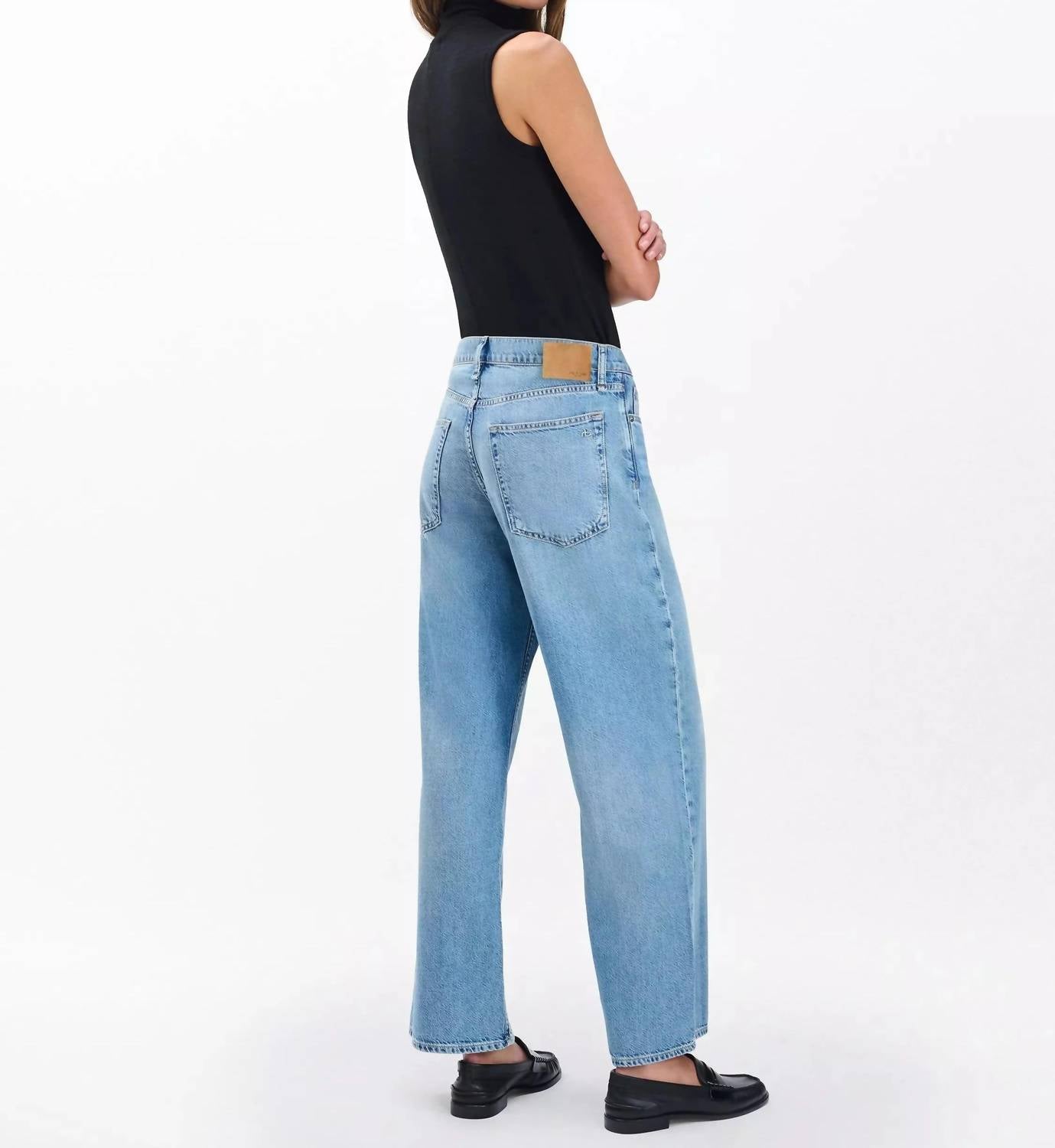 Rag & Bone - Saige Ankle Relaxed Straight Jeans
