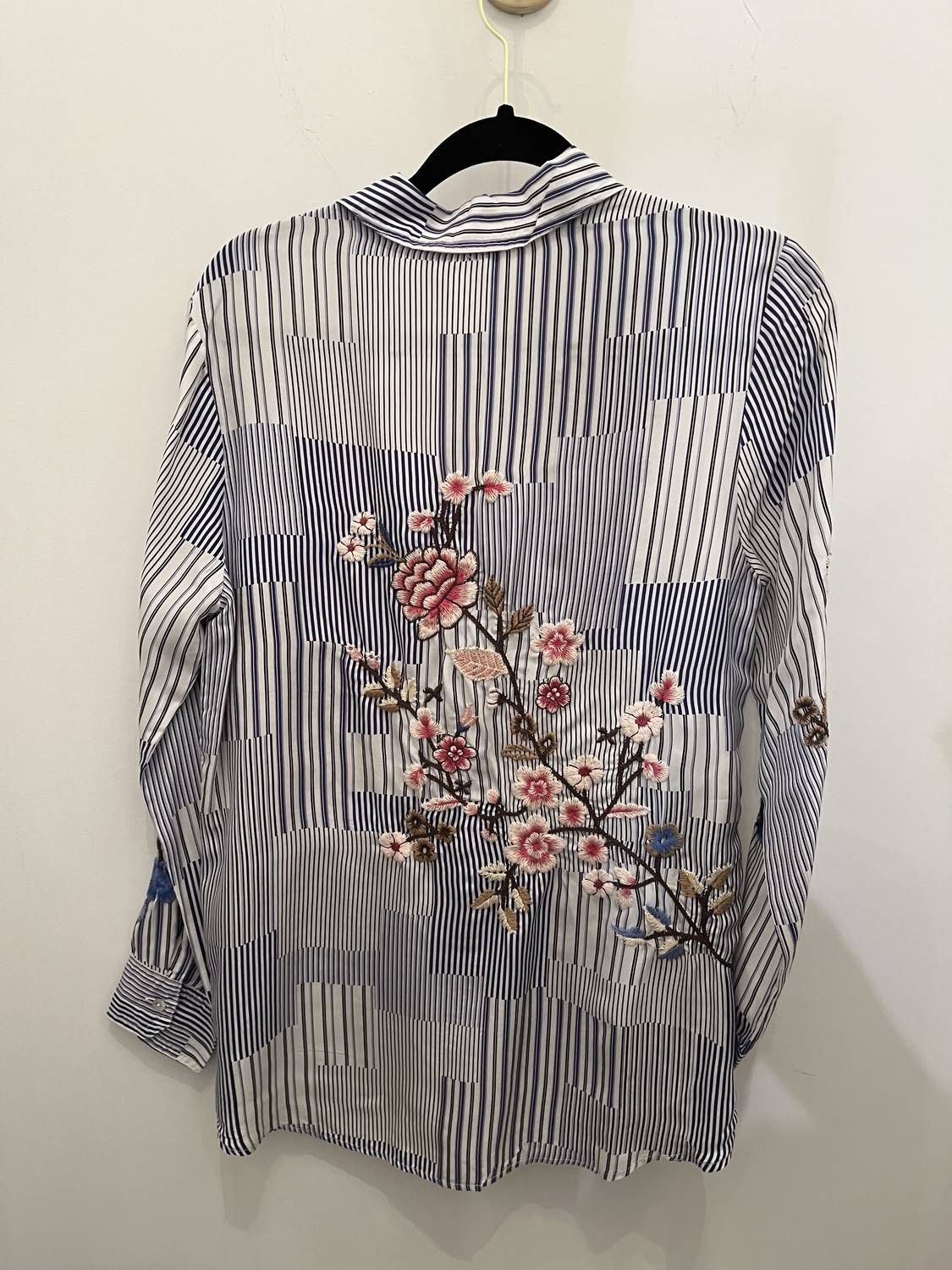 Johnny Was Women's Malta button down in blue plaid - women's blouse - alternate view