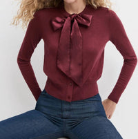 Favorite Daughter Take A Bow Cardigan in vino 1 - women's cardigan