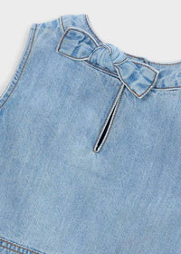 Mayoral - Denim Bow Top
