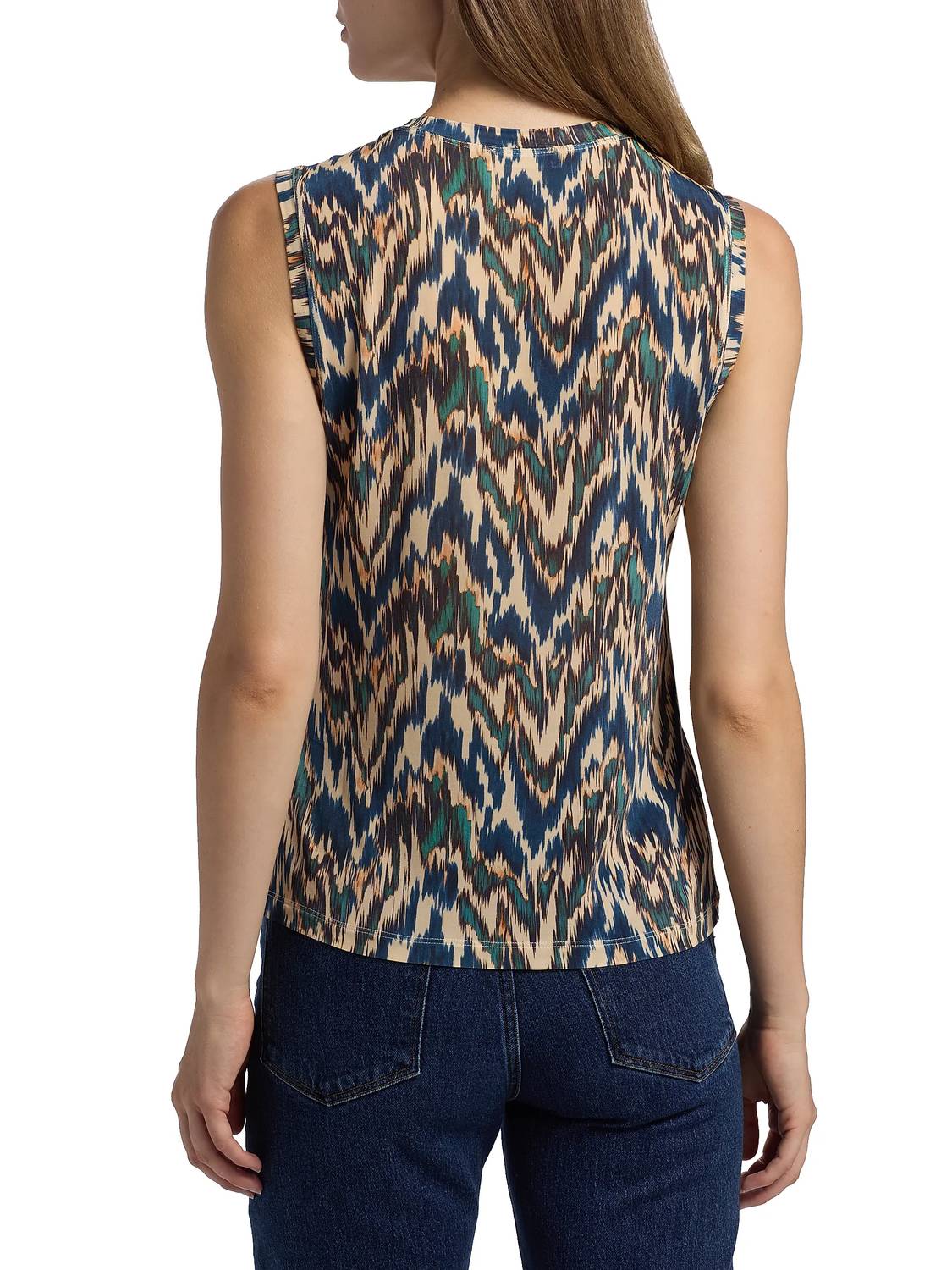 Ulla Johnson Ines Sleeveless Top in riverslate - women's tank top - alternate view