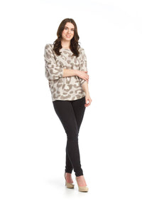 Papillon - Brushed Leopard Dolman Sleeve Sweater