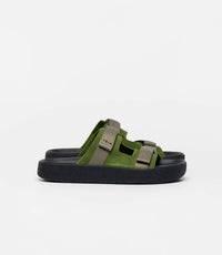 Veja - Women's Militar Kaki Arpoador Suede Sandal