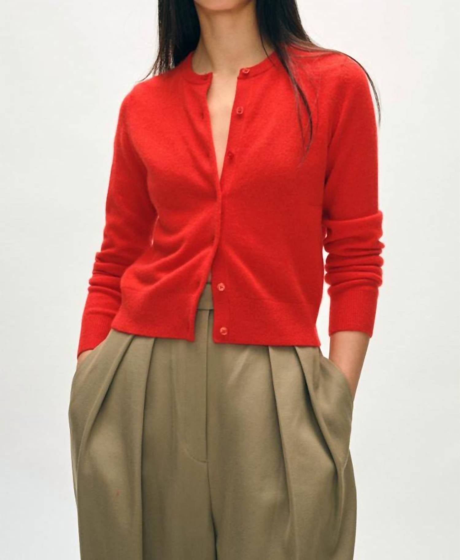White + Warren - Cashmere Crew Cardigan