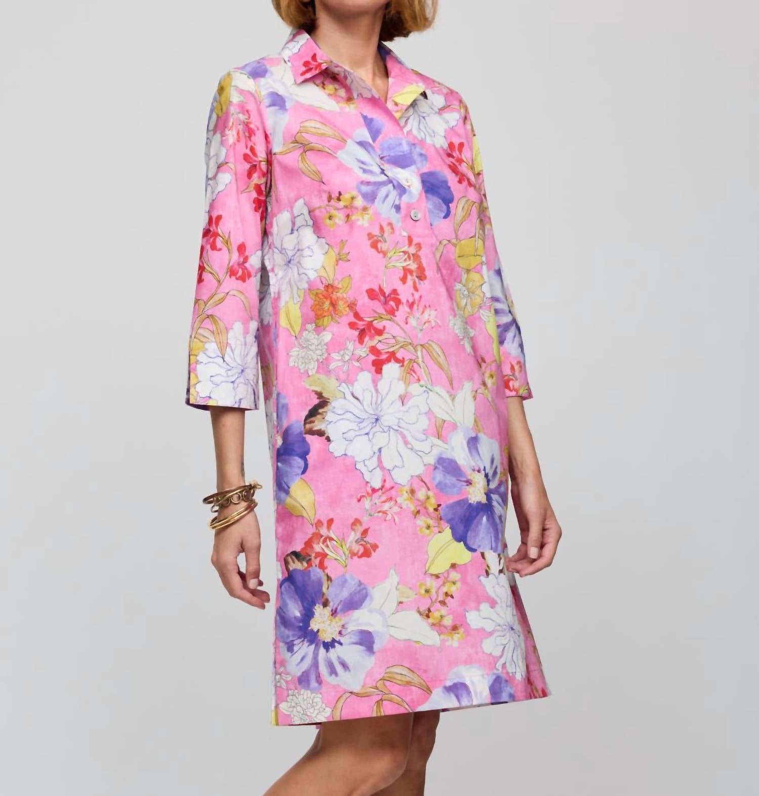 Hinson Wu - 3/4 Sleeve Charlotte Dress