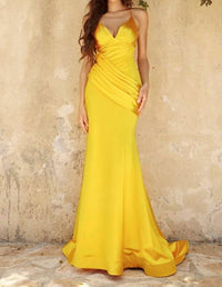 Ladivine - Fitted Satin Mermaid Gown