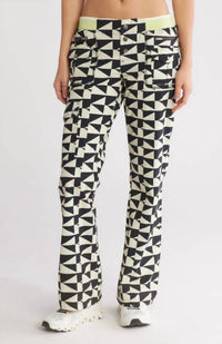 Free People Women’s Off The Grid Wide Leg Pants in black beige - women's pants
