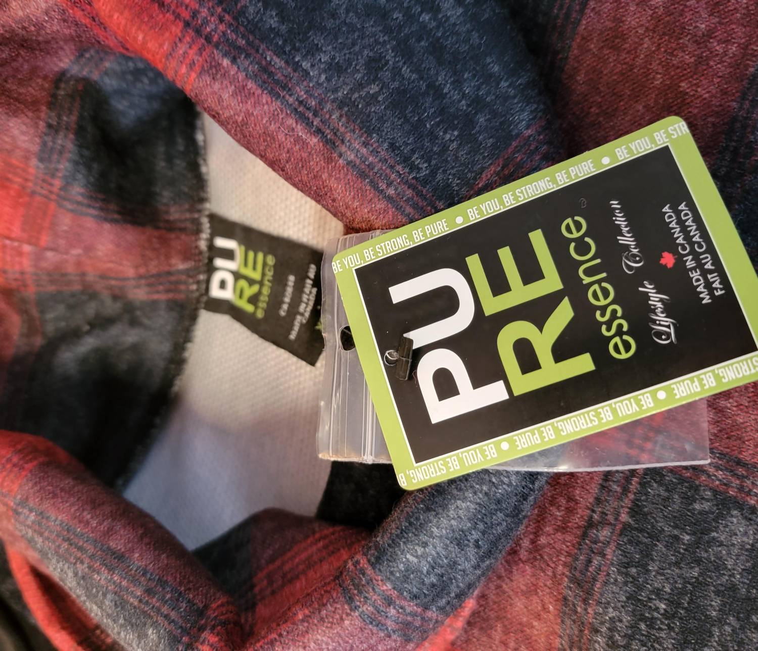 Pure Essence - Plaid Cowl Tunic