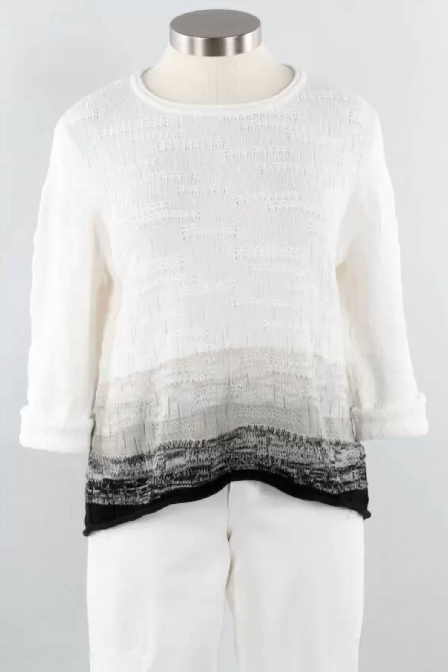 Liv By Habitat - Ombre Mixed Stitch Pullover Sweater