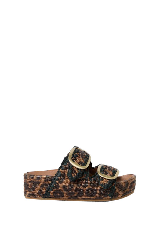 Loeffler Randall - Women's Theo Leopard Two-band Sandal