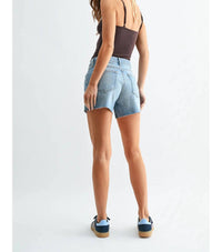 Just Black Denim - Mid Rise Stretch Jean Shorts