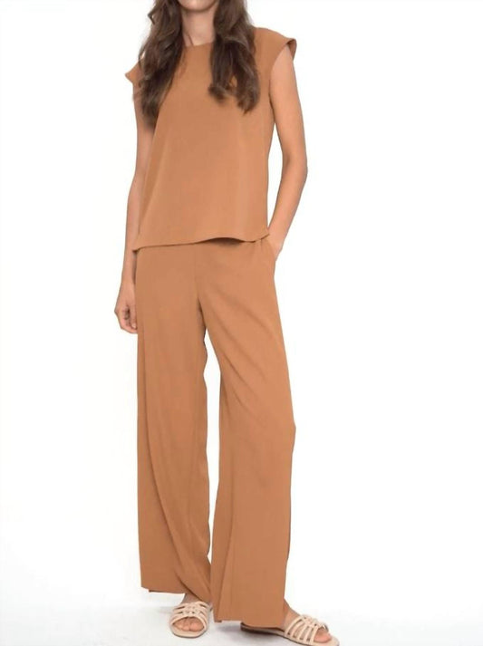 Wide Leg Vegan Silk Pant