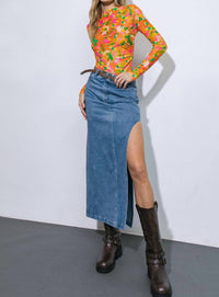 Flying Tomato - Up To Here Denim Skirt