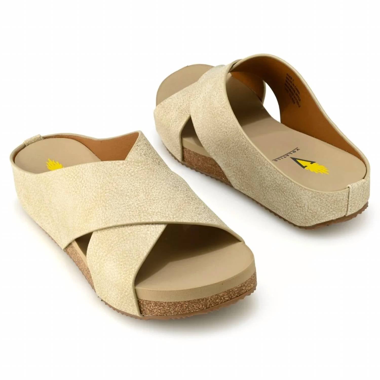 Volatile - Women's Ablette Ultra Comfort Slip-on Crisscross Slides