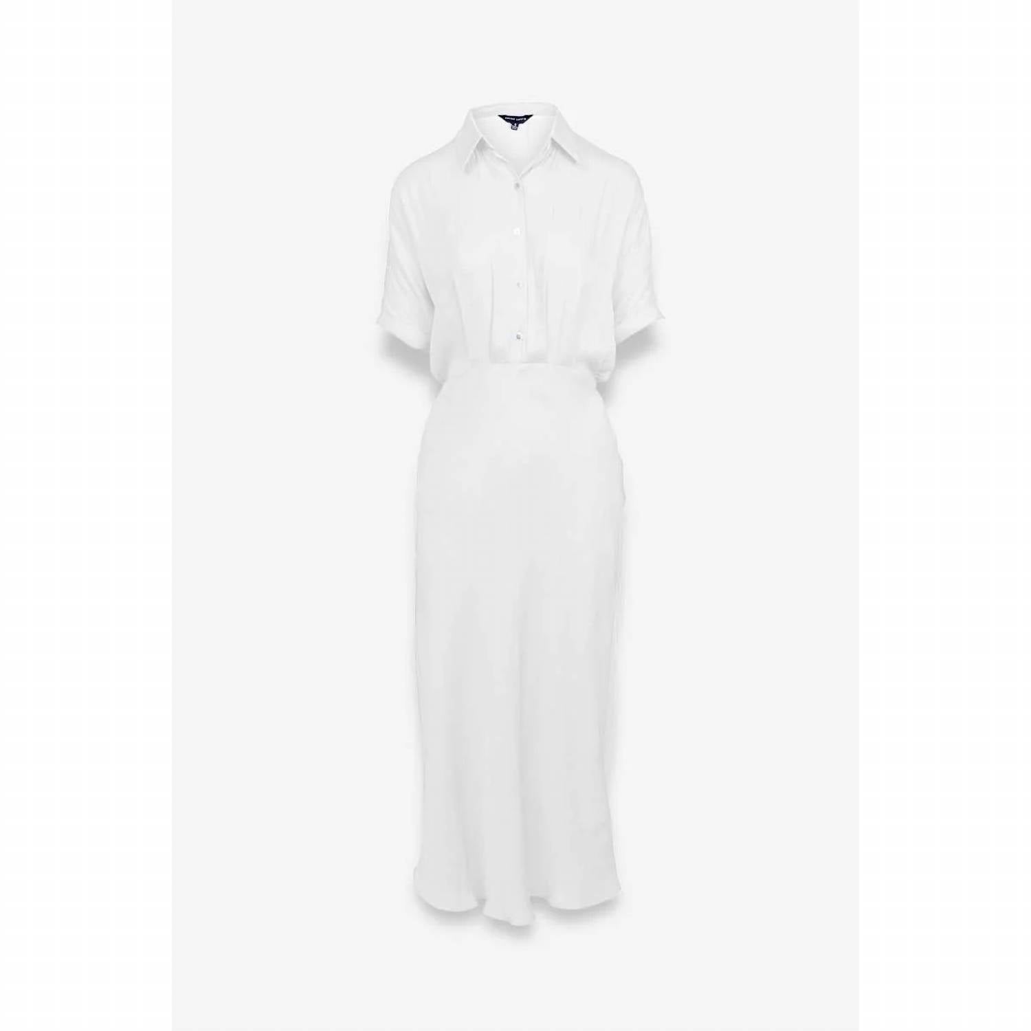 Naked Zebra - Women's Button Up Midi Shirt Dress