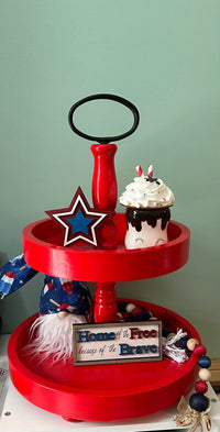 Heart & Home - Two Tiered Decorative Tray
