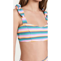 Shoshanna - Sunbeam Tie Strap Retro Bikini Top